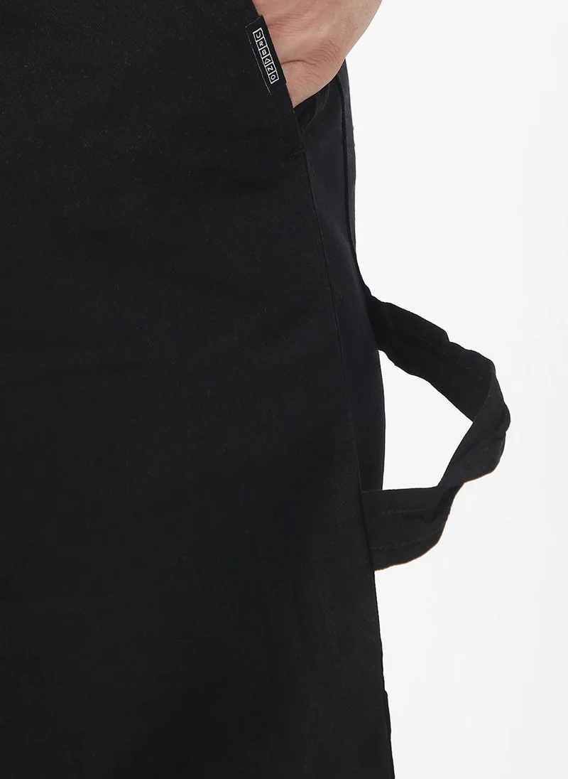 Urbano Fashion  Urbano Fashion Men's Black Loose Baggy Fit Solid Carpenter Trouser Pant with 5 Pockets Non-Stretchable for Men | Best Price UAE